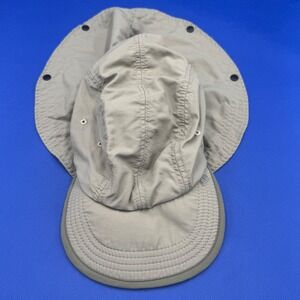 REI Sahara Sun Hat Tan Neck Cape Adjustable Hiking Cap Packable Safari Fishing